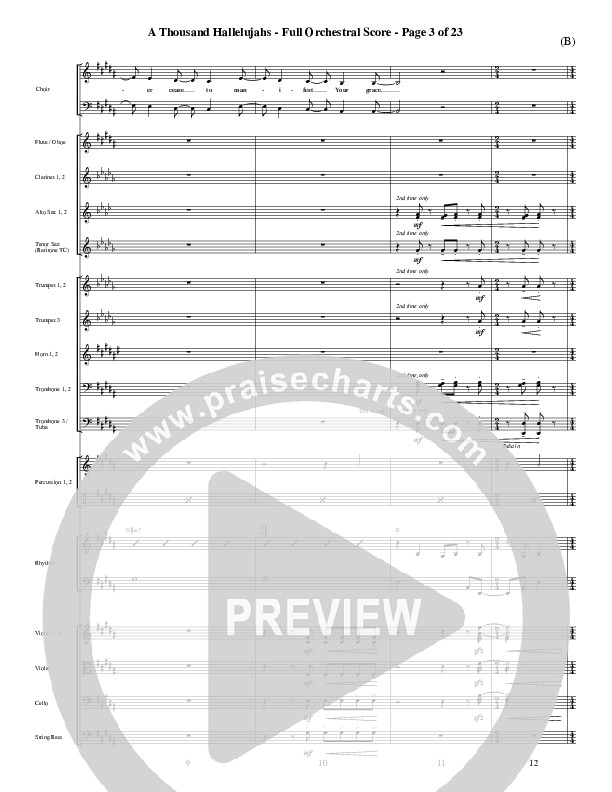 A Thousand Hallelujahs Orchestration (Mark Roach)