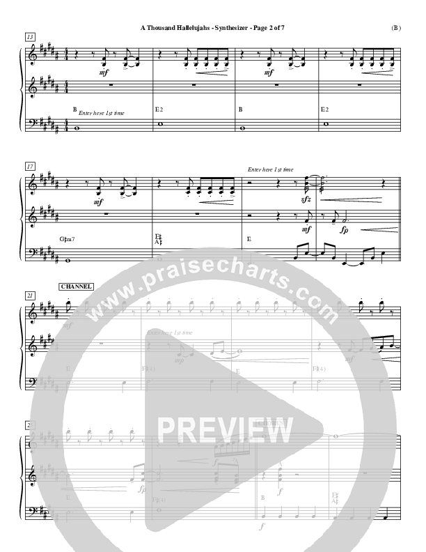 A Thousand Hallelujahs Synth (Mark Roach)