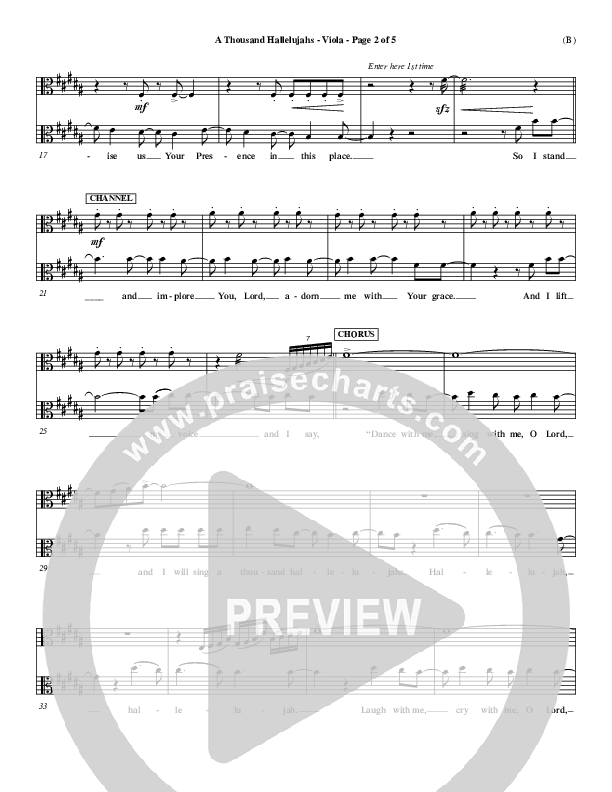 A Thousand Hallelujahs Viola (Mark Roach)