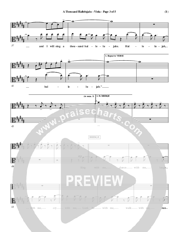 A Thousand Hallelujahs Viola (Mark Roach)