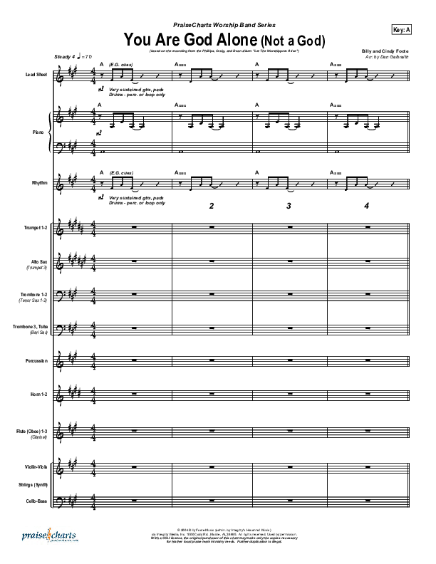 You Are God Alone Conductor's Score (Phillips Craig & Dean)
