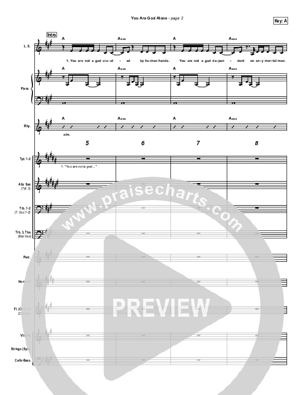 You Are God Alone Conductor's Score (Phillips Craig & Dean)