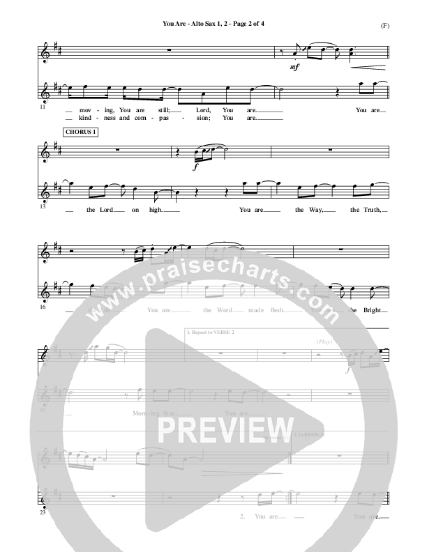 You Are Alto Sax 1/2 (Mark Roach)