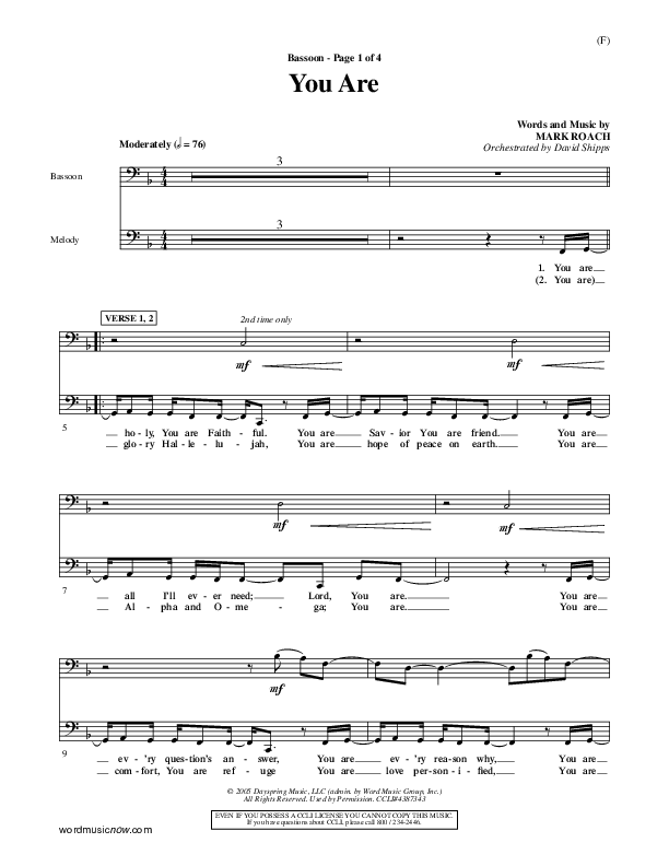 You Are Bassoon (Mark Roach)