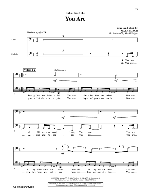 You Are Cello (Mark Roach)