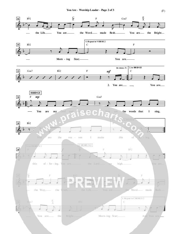 You Are Lead Sheet (Mark Roach)