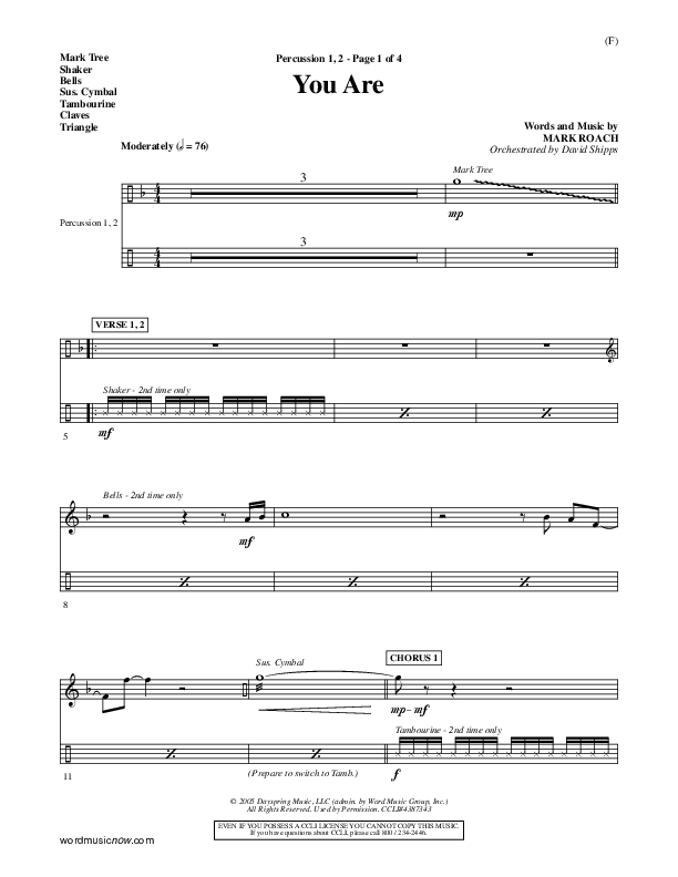 You Are Percussion 1/2 (Mark Roach)