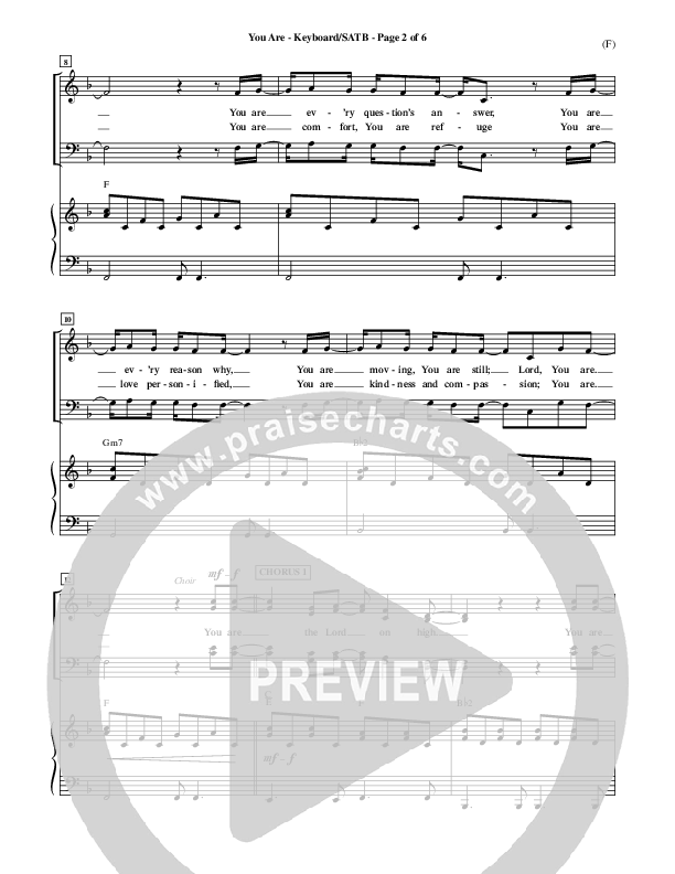 You Are Piano/Vocal Pack (Mark Roach)