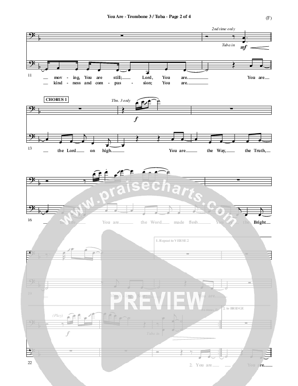 You Are Trombone 3/Tuba (Mark Roach)