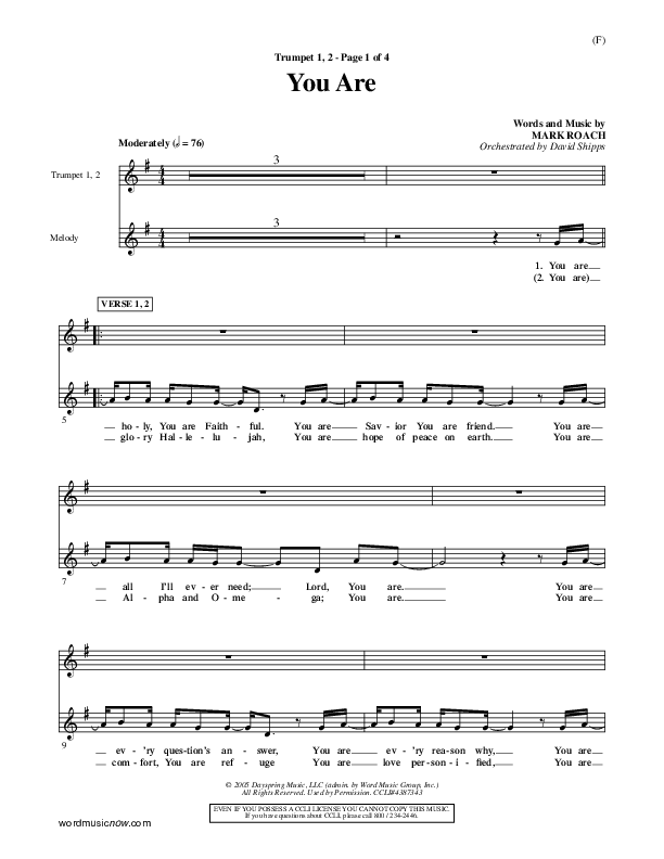 You Are Trumpet 1,2 (Mark Roach)