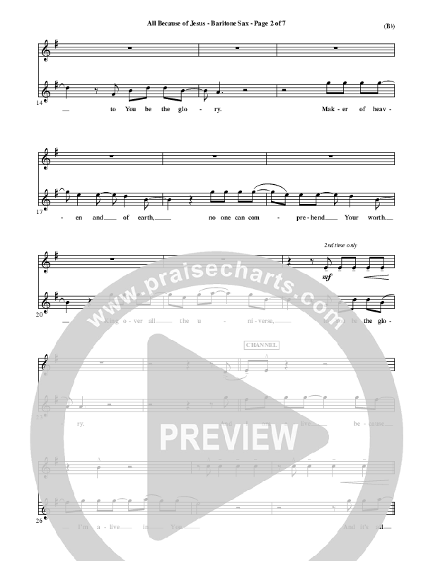 All Because Of Jesus Bari Sax (FEE Band)