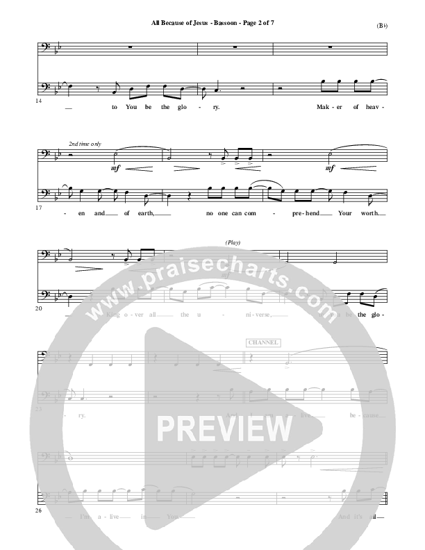 All Because Of Jesus Bassoon (FEE Band)