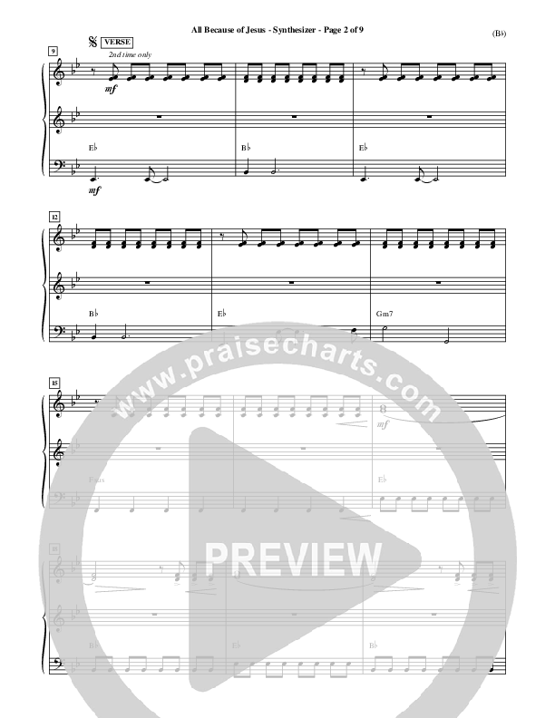 All Because Of Jesus Synth (FEE Band)