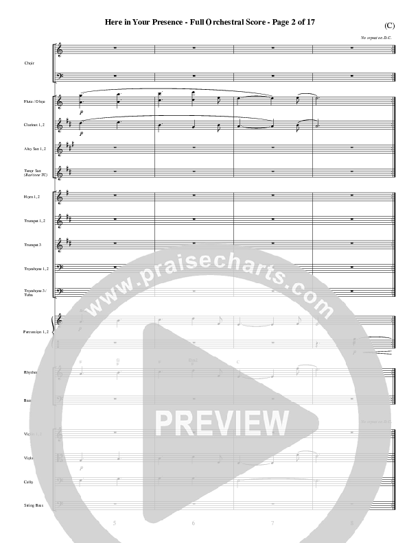 Here In Your Presence Orchestration (Jon Egan)