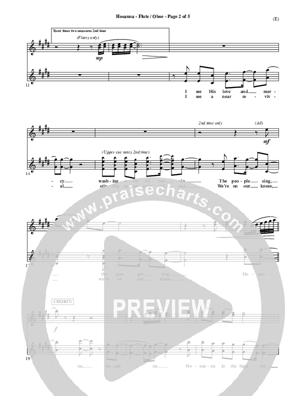 Hosanna Flute (Brooke Fraser)