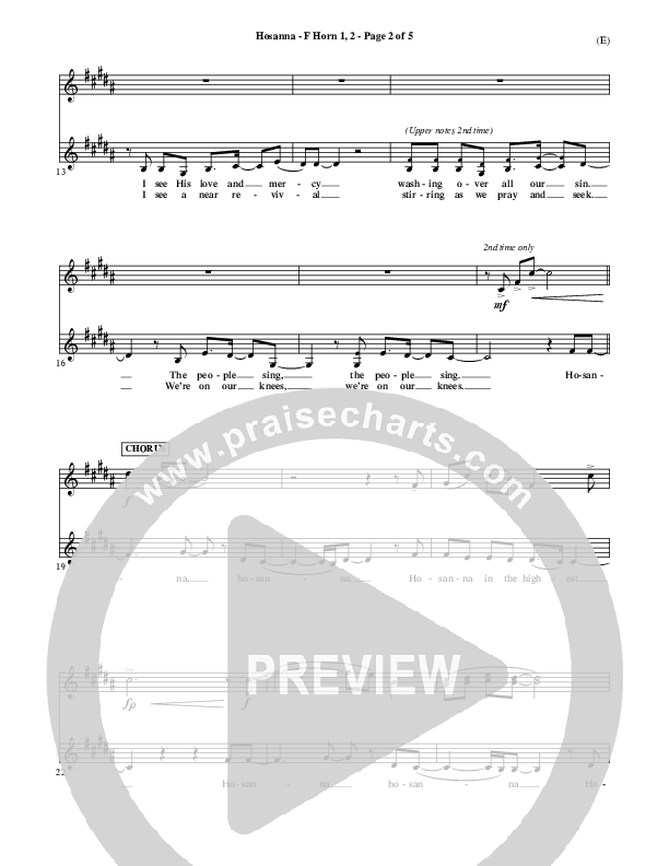 Hosanna French Horn (Brooke Fraser)