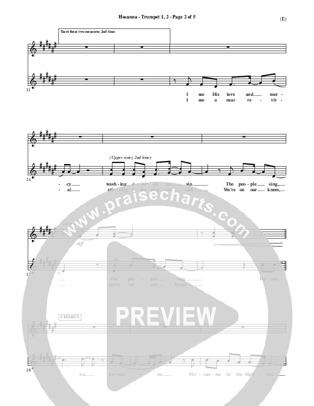 Hosanna Trumpet 1,2 (Brooke Fraser)