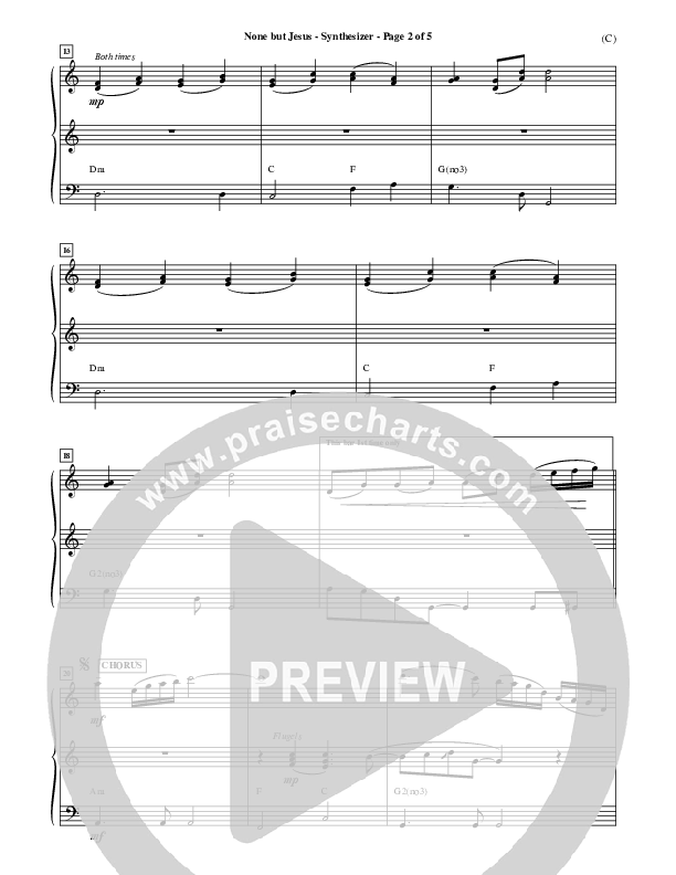 None But Jesus Synth (Brooke Fraser)