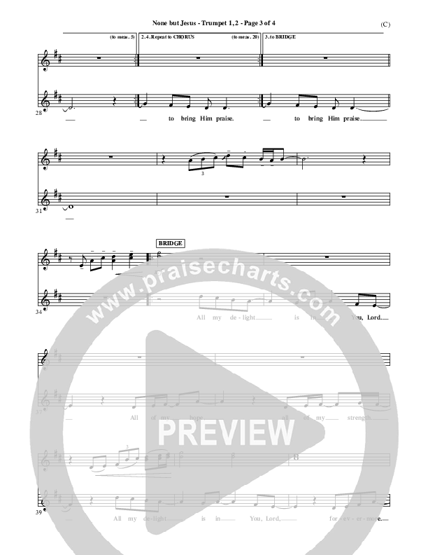 None But Jesus Trumpet 1,2 (Brooke Fraser)