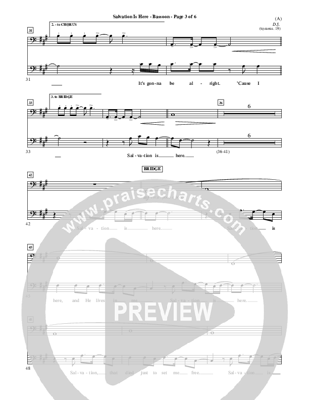 Salvation Is Here Bassoon (Joel Houston)