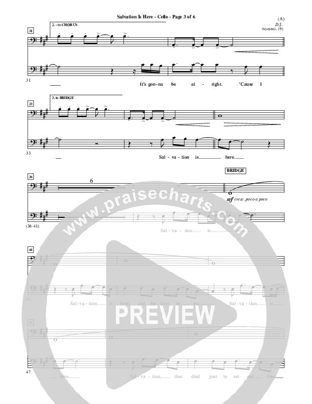 Salvation Is Here Cello (Joel Houston)