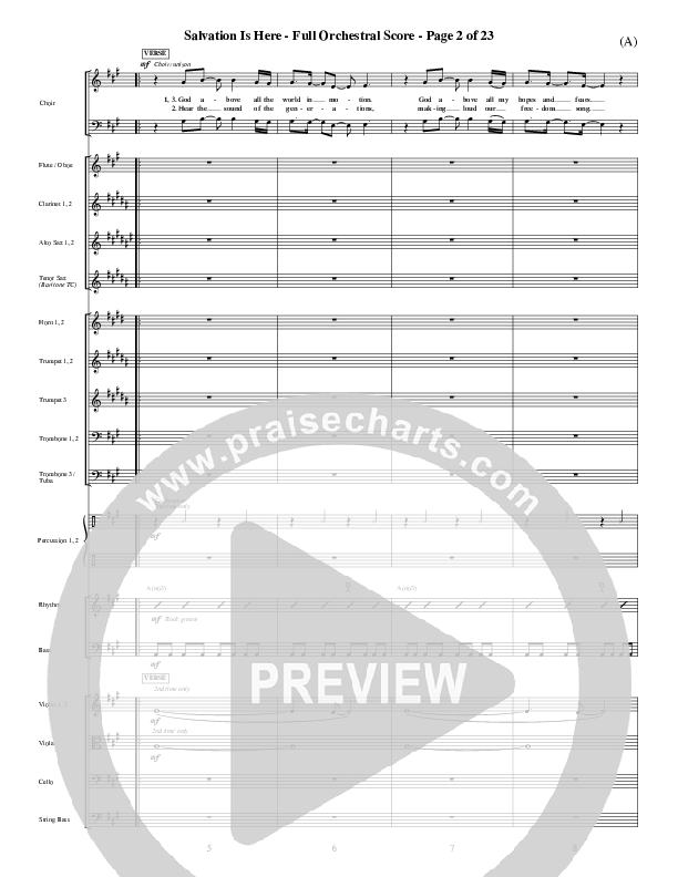 Salvation Is Here Conductor's Score (Joel Houston)