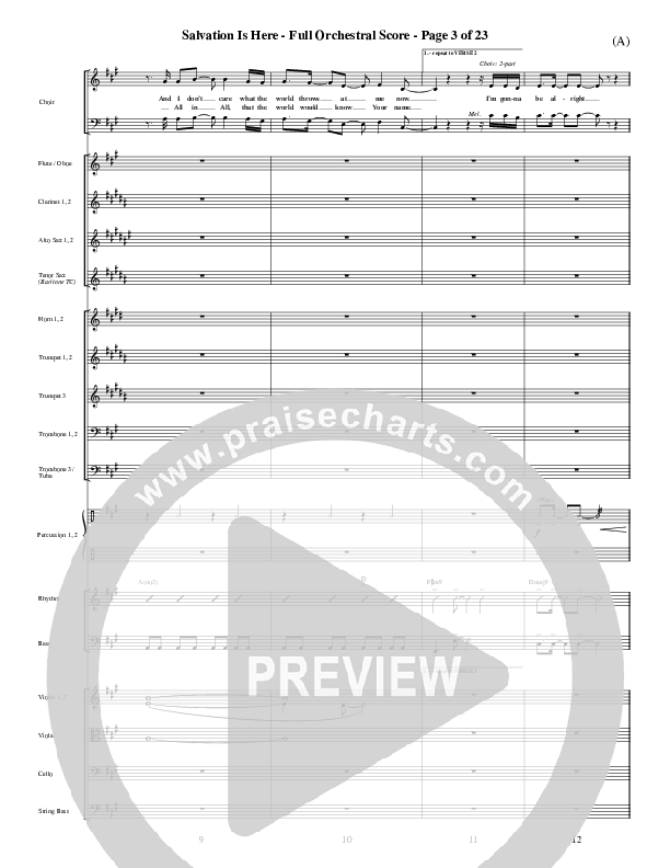 Salvation Is Here Conductor's Score (Joel Houston)