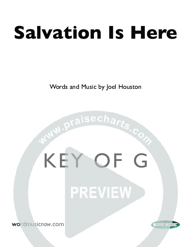 Salvation Is Here Cover Sheet (Joel Houston)