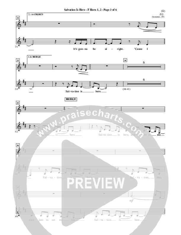 Salvation Is Here French Horn (Joel Houston)