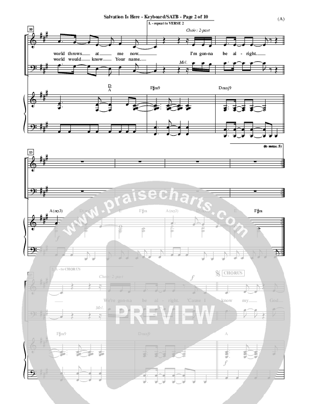 Salvation Is Here Piano/Vocal (SATB) (Joel Houston)