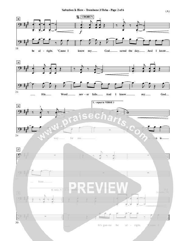 Salvation Is Here Trombone 3/Tuba (Joel Houston)