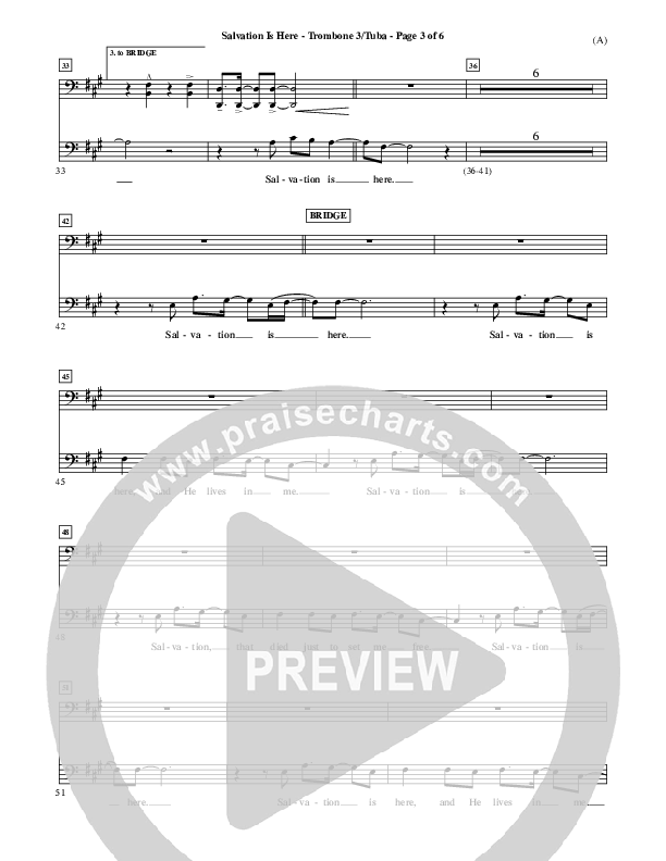 Salvation Is Here Trombone 3/Tuba (Joel Houston)