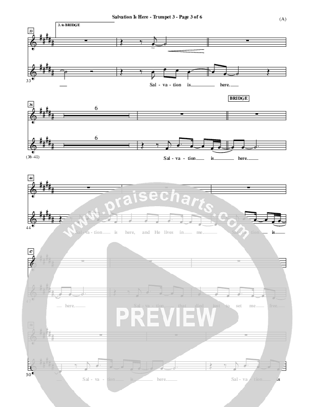 Salvation Is Here Trumpet 3 (Joel Houston)