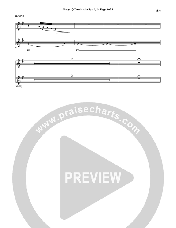 Speak O Lord Alto Sax 1/2 (Stuart Townend)