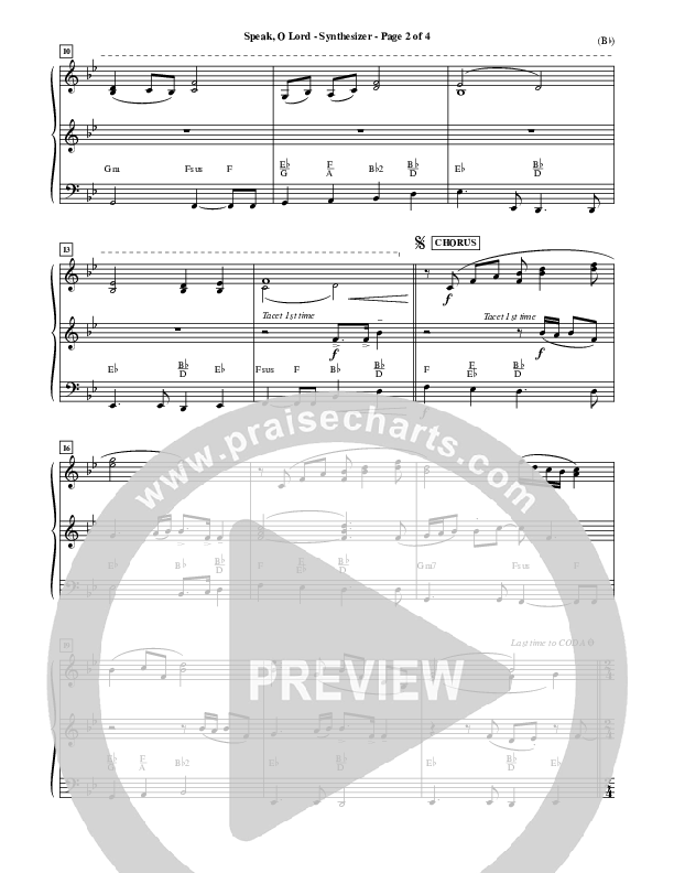 Speak O Lord Synth (Stuart Townend)