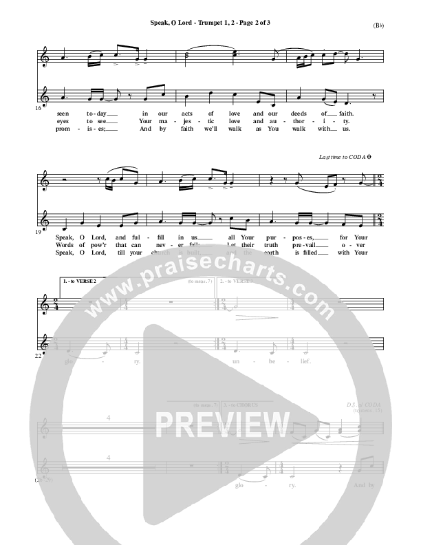 Speak O Lord Trumpet 1,2 (Stuart Townend)