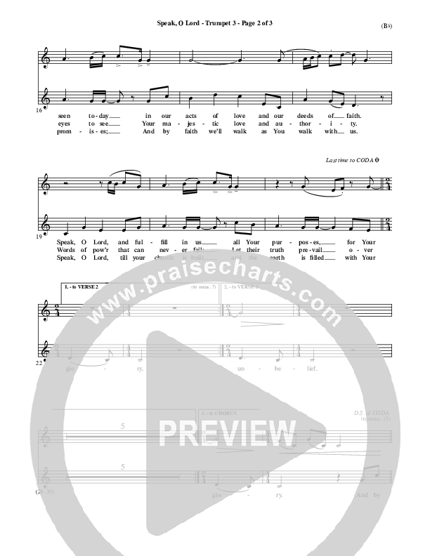 Speak O Lord Trumpet 3 (Stuart Townend)