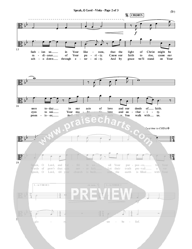 Speak O Lord Viola (Stuart Townend)