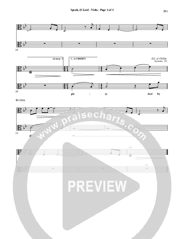 Speak O Lord Viola (Stuart Townend)