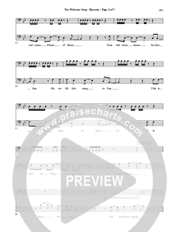 The Welcome Song Bassoon (Pocket Full Of Rocks)