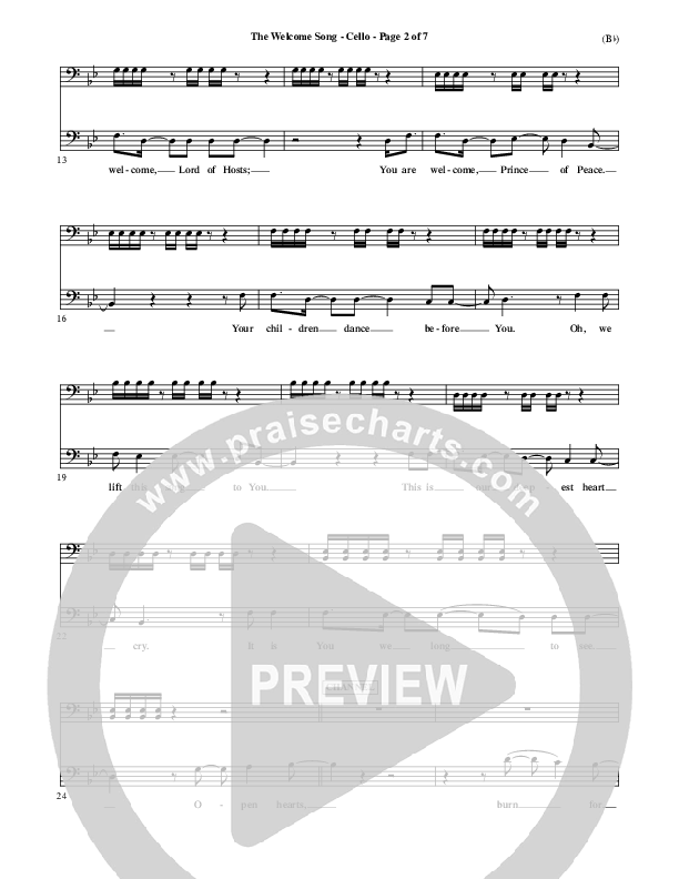 The Welcome Song Cello (Pocket Full Of Rocks)