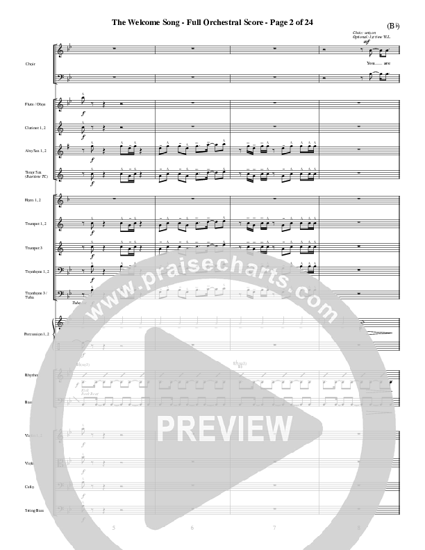 The Welcome Song Conductor's Score (Pocket Full Of Rocks)