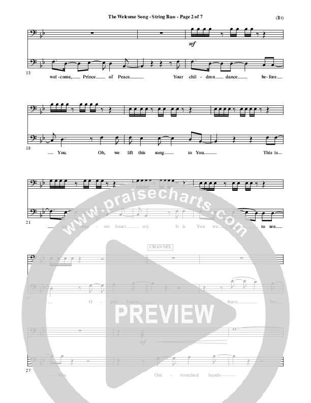 The Welcome Song Double Bass (Pocket Full Of Rocks)