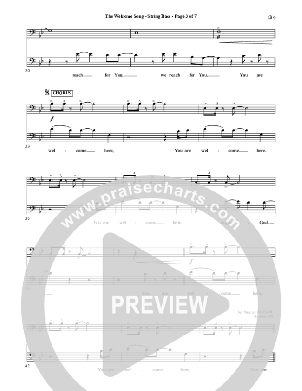 The Welcome Song Double Bass (Pocket Full Of Rocks)