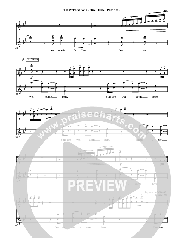 The Welcome Song Flute/Oboe (Pocket Full Of Rocks)