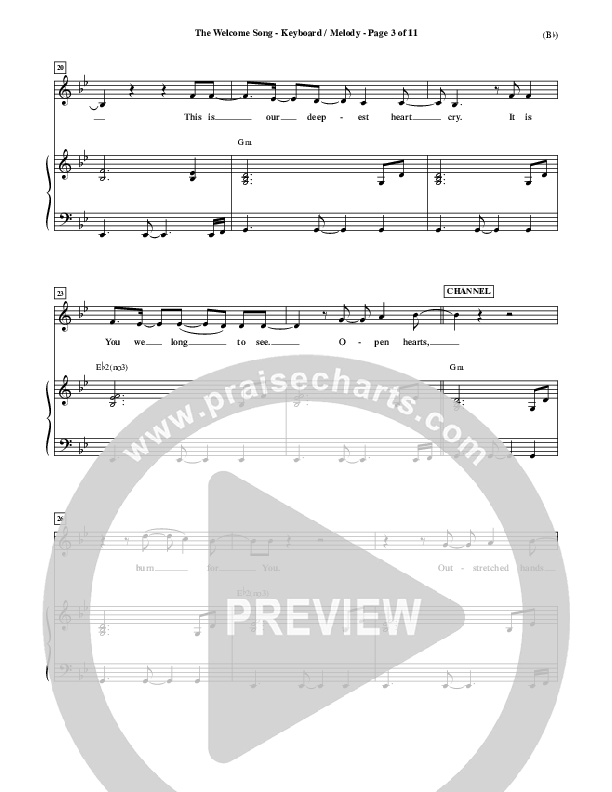 The Welcome Song Piano/Vocal (Pocket Full Of Rocks)