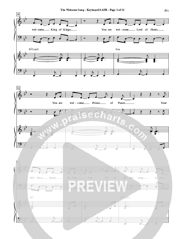 The Welcome Song Piano/Vocal (SATB) (Pocket Full Of Rocks)