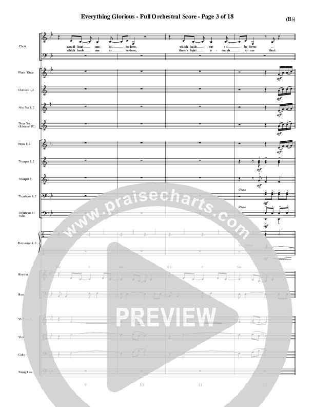 Everything Glorious Conductor's Score (David Crowder)