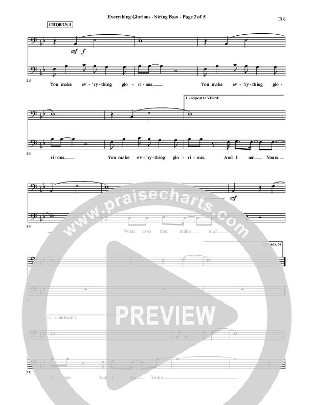 Everything Glorious Double Bass (David Crowder)