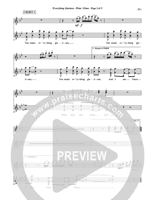 Everything Glorious Flute/Oboe (David Crowder)